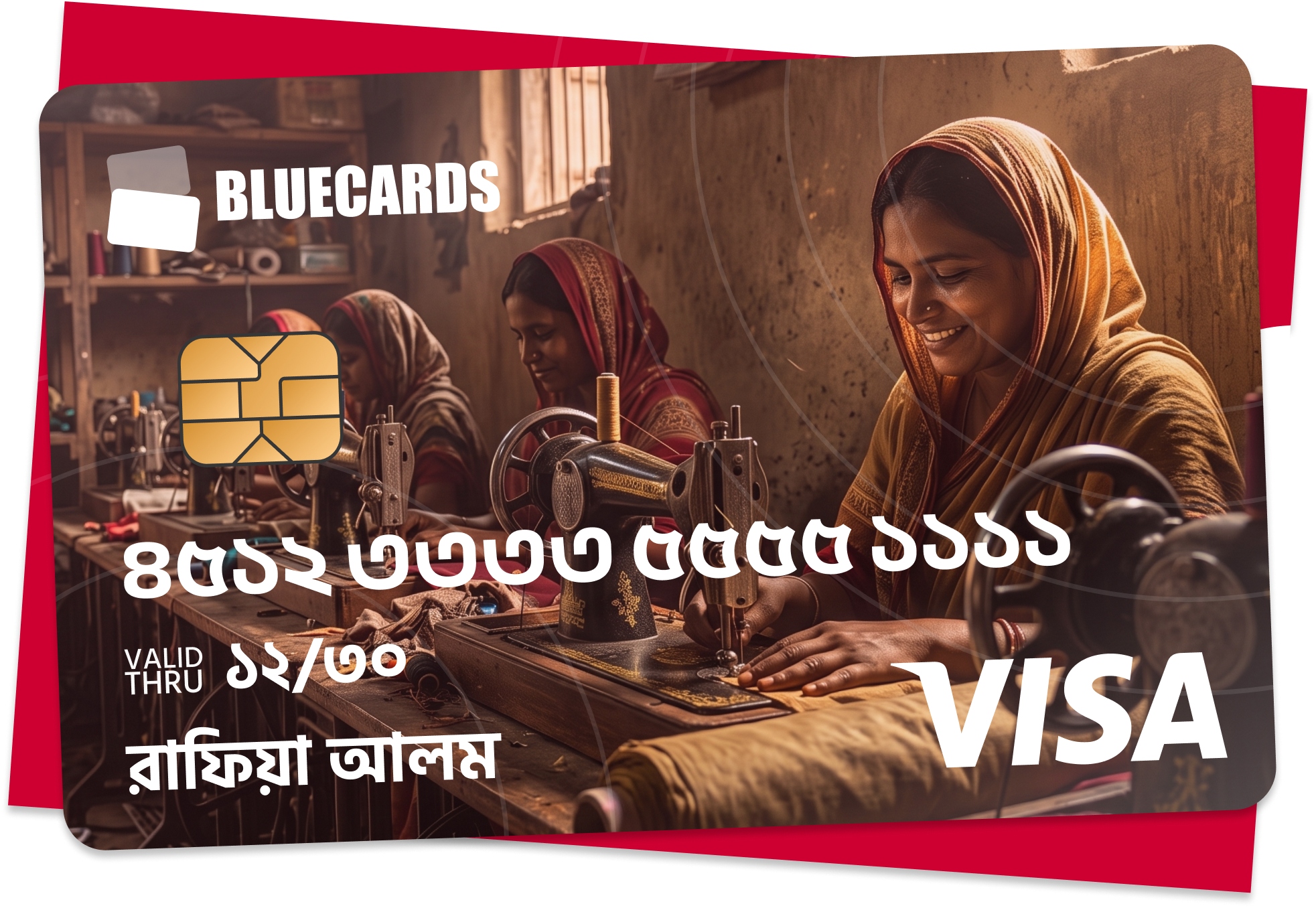 BlueCards debit Visa card